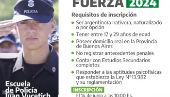 Convocatoria para la sumarse a la Policía Bonaerense en Merlo