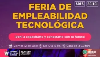 Feria de empleabilidad tecnológica en Merlo