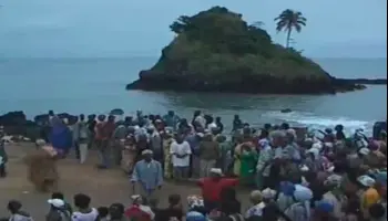 Desde la isla, los annoboneses siguieron la transmisión del aniversario