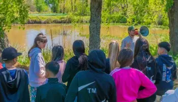 Juan Andreotti acompañó el primer campamento educativo en el Delta de San Fernando 