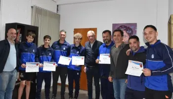 Fabián Cagliardi reconoció a los berissenses campeones en el Torneo Provincial de Básquet U13 Masculino