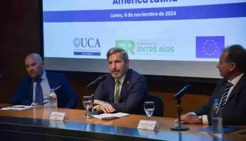 Rogelio Frigerio participó en le conversatorio sobre la Unión Europea