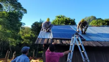 Misiones: En San Javier comenzó la colocación del parque solar