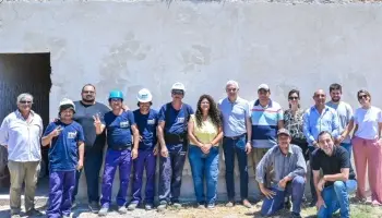Cagliardi firmó el inicio de obras para un nuevo espacio social en Berisso