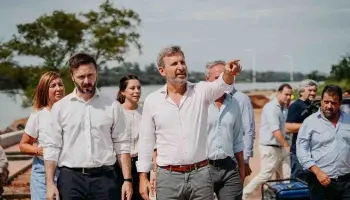Entre Ríos: Rogelio Frigerio supervisó obras en Concordia y promete concluir la Costanera Nebel
