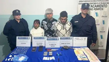 Desbaratan búnker de droga cerca de una escuela en Merlo: Tres detenidos y secuestro de cocaína