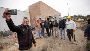 Corrientes: Gustavo Valdés supervisa la construcción del nuevo Hogar Escuela en Capital