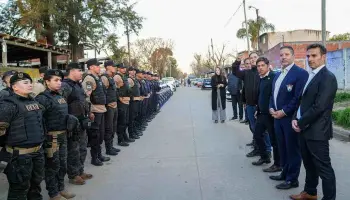 Axel Kicillof y Gustavo Menéndez refuerzan la seguridad en Merlo y amplían la infraestructura educativa