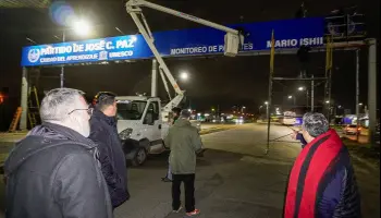 José C. Paz refuerza la seguridad vial con un moderno pórtico lector de patentes