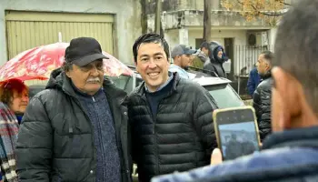 Malvinas Argentinas: Leo Nardini supervisó las obras de pavimentación e hidráulica