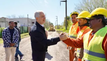 La Plata: Julio Alak avanza con obras viales en Melchor Romero