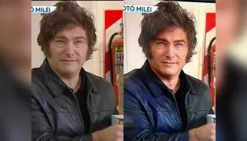 Javier Milei votó y con Photoshop: Las desopilantes fotos sin papada que publicó en su Instagram
