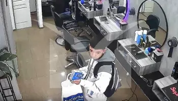Detuvieron a un joven que robó una barbería en Merlo: Lo identificaron por las cámaras de seguridad