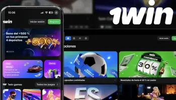 Comparación entre sitio web y aplicación de 1win Argentina