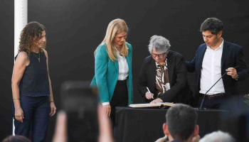 Magario y Kicillof inauguraron una nueva escuela en San Vicente y presentaron a Flavia Terigi