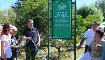 Fernando Gray encabezó el homenaje a Aída Bogo de Sarti con el renombramiento de una avenida en Esteban Echeverría