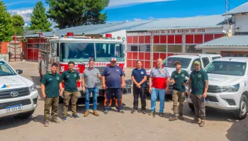 San Fernando envió donaciones a bomberos de Chubut para combatir los incendios