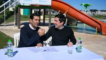 Malvinas Argentinas: Leo Nardini firmó un convenio turístico con Dolores