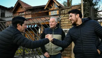 Malvinas Argentinas: Leo Nardini inauguró una nueva obra de pavimentación en Villa de Mayo