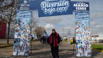 Mario Ishii participó de "Diversión Bajo Cero", la propuesta gratuita de José C. Paz