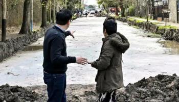 Malvinas Argentinas: Leo Nardini recorrió una obra de pavimentación en Tortuguitas