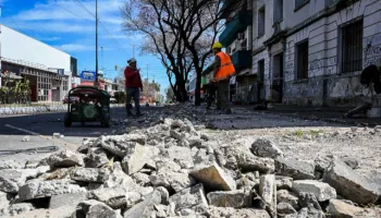 25 de Mayo avanza con obras de pavimentación y ensancha la Avenida 1 para la comunidad