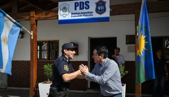Leo Nardini impulsa nuevas tecnologías para reforzar la seguridad en Malvinas Argentinas