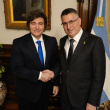 El canciller Gideon Sa’ar inició su visita oficial a la Argentina con una agenda política